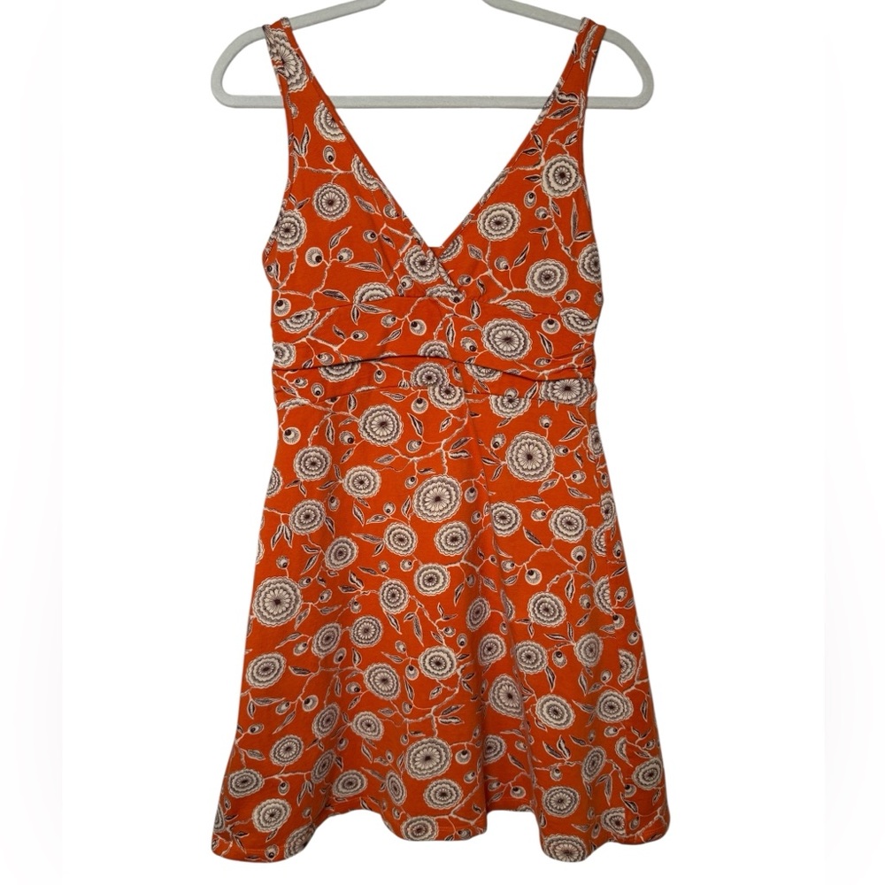Patagonia Orange Patterned Mini Dress